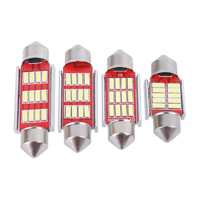 LED C5W 4014-12-Sidoljus Nummerskyltsbelysning-Läsljus C5W